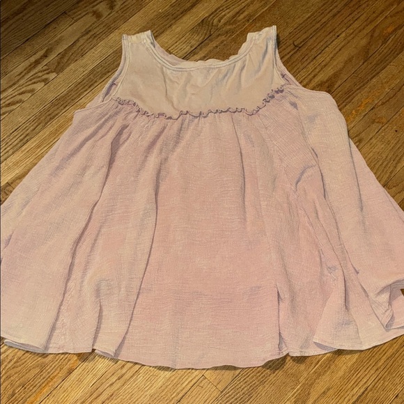 Eri + Ali Chic Ruffled Tank Top in Blush - Picture 7 of 11